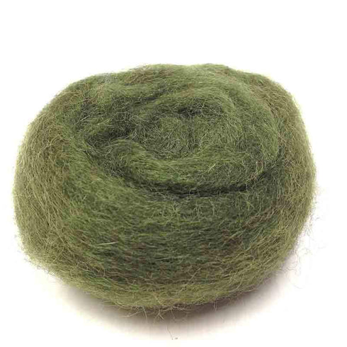 AussieSuperStore Art & Craft Essentials Combed Wool Emerald Combed Wool Emerald | Crafting Wool | Felting Supplies | Knitting Yarn DF9C10EM